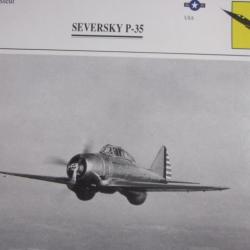 FICHE   AVIATION  TYPE CHASSEUR  /  SEVERSKY  P -35   USA