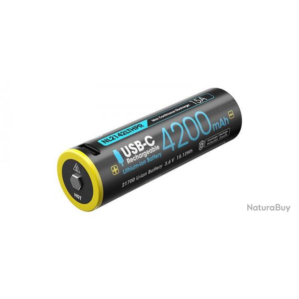 NITECORE - NCNL2142LTHPR - BATTERIE 21700 BASSE TEMPRATURE NL2142