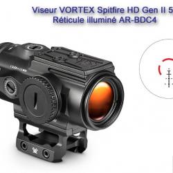 Viseur VORTEX Spitfire HD Gen II 5X - Prism Scope - Grossissement x5