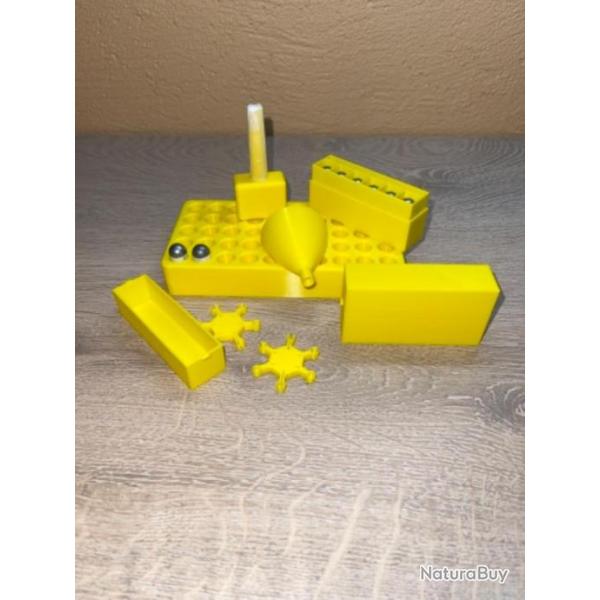 Kit de rechargement jaune pour cartouches papier calibre 44 poudre noire pour les armes  percussion