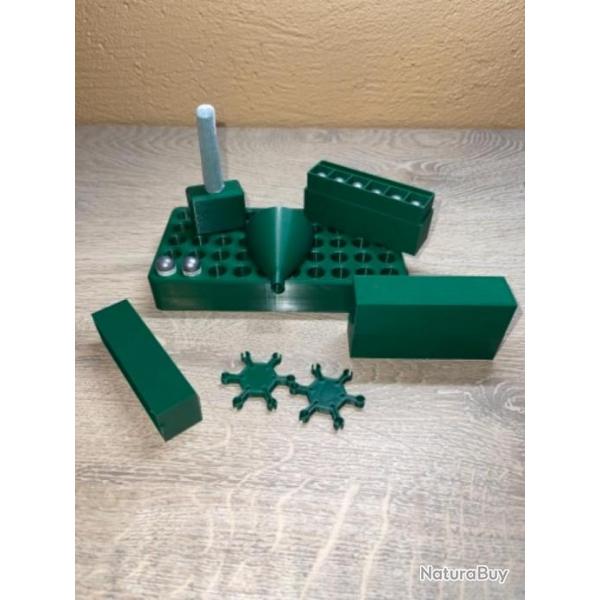 Kit de rechargement vert fonc pour cartouches papier calibre 44 poudre noire