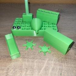 Kit de rechargement vert clair pour cartouches papier calibre 44 poudre noire