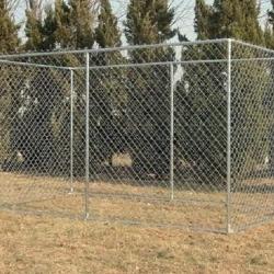 Chenil enclos 9m² enclos chien galvanisé parc chien clôture chenil chenil cielterre-commerce