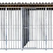 Chenil 400x300 cm enclos chien extérieur avec toit galvanisé costaud - Ciel  & terre