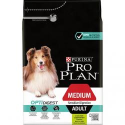 PROPLAN DOG ADULT MEDIUM SENSITIVE DIGESTION AGNEAU 3KGS