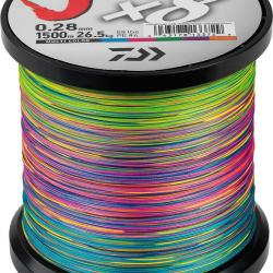 J-Braid X 8 1500 M Multicolore Daiwa Ø 0.35 mm / PE 6.0 / 36.0 Kg / 79.0 Lbs