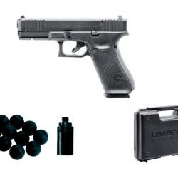 Glock 17 Gen 5 à Blanc 9mm PAK + MalLette Umarex + Adaptateur M8 Gomm Cogn