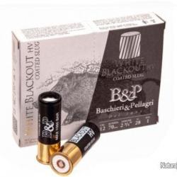 BTE 10 BALLE B&P BIG GAME WHITE BLACKOUT CAL. 12 / 70 MM