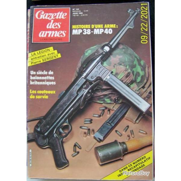 " LA GAZETTE DES ARMES " N 142 DE JUIN 1985 - TRES BON ETAT.