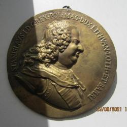 imposante Médaille en bronze,signe E LALLEMAND (bas relief),rare dans cette taille!