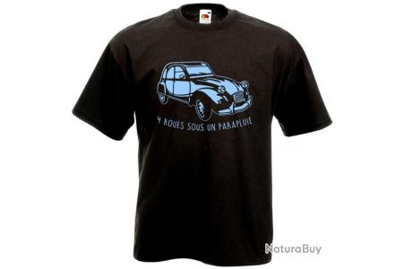 Tee Shirt Drole 4 Roues Sous Un Parapluie 2cv Voiture Ancienne Vintage Retro Cadeaux Humoristique Tee Shirts Outdoor