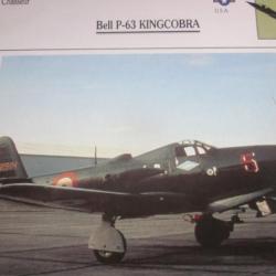 FICHE  AVIATION  TYPE  CHASSEUR   /   BELL P 63  KINGCOBRA  USA