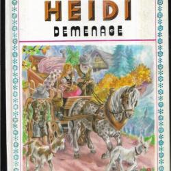 heidi 4 livres , fetes noel et déménage , enfantina +  les nouvelles aventures + HEIDI voyage +  et