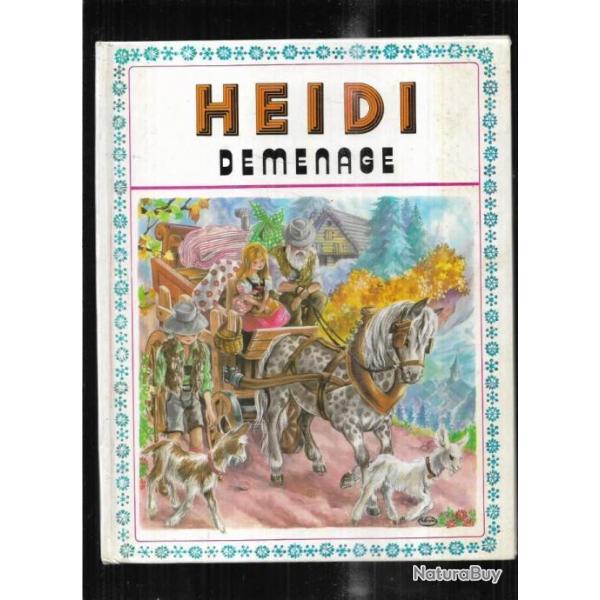 heidi 4 livres , fetes noel et dmnage , enfantina +  les nouvelles aventures + HEIDI voyage +  et