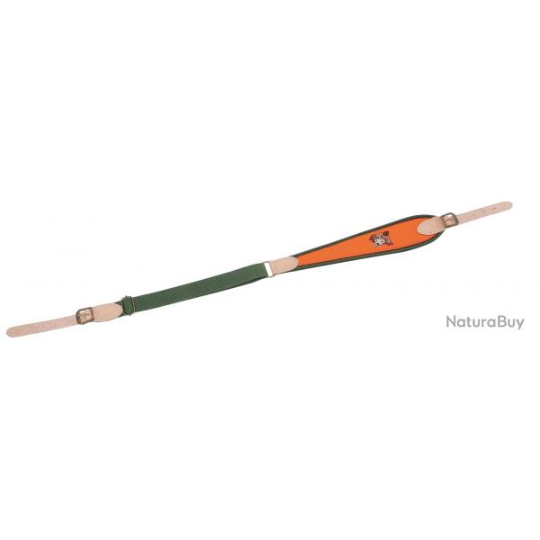 Bretelle Pour Carabine Januel Fluo Broderie Fluorescente Sanglier