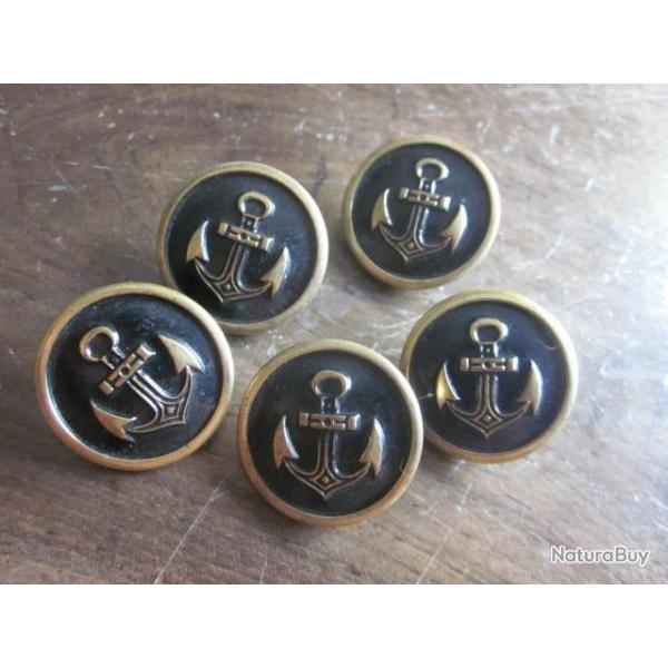 BOUTON MILITAIRE    HABILLEMENT   MARINE