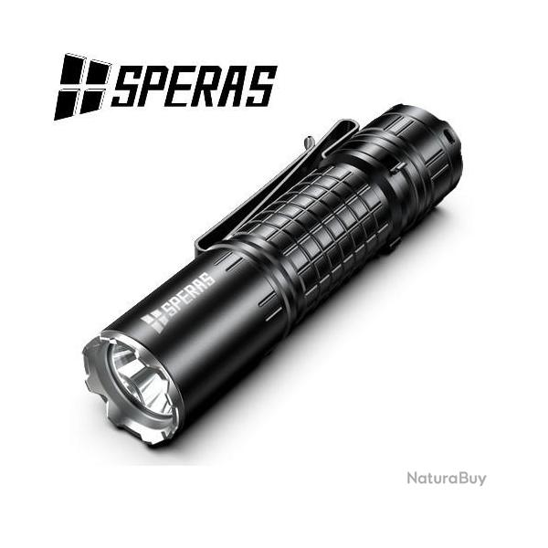 Lampe Torche Speras E2R ? 1500 Lumens tactique et rechargeable - VALEUR NEUF 79.9
