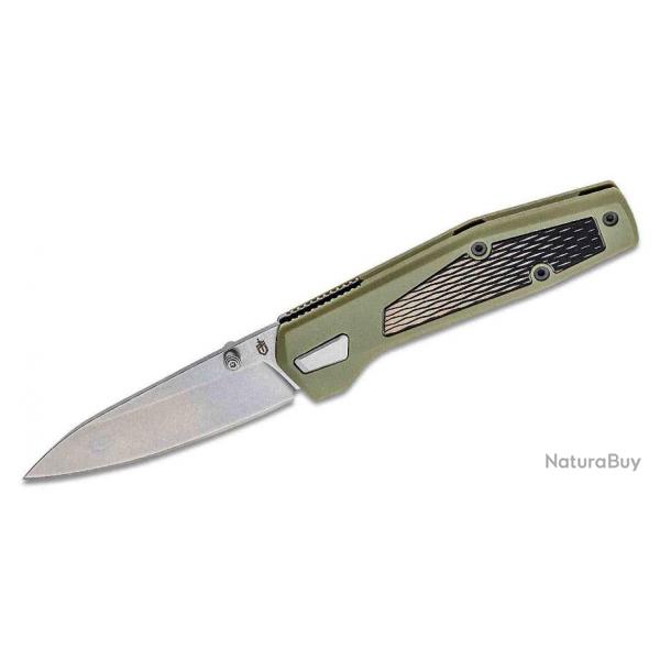 Couteau Gerber Fuse Green Lame Acier 7Cr17MoV Manche GRN Linerlock Clip G1875