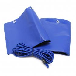 Bâche de protection plate remorque 207,5 cm avec tendeur imperméable 16_0000297