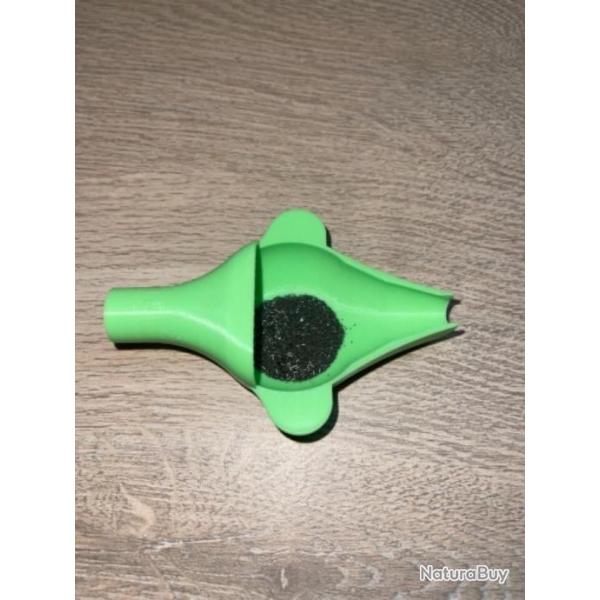 Coupelle pour balance verte clair avec entonnoir powder funnel intgr