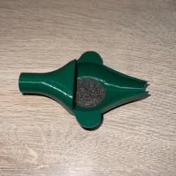 Coupelle pour balance verte foncé avec entonnoir powder funnel intégré