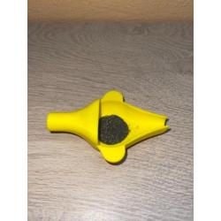 Coupelle pour balance jaune avec entonnoir powder funnel intégré