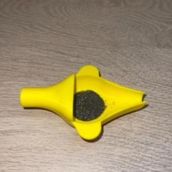 Coupelle pour balance jaune avec entonnoir powder funnel intégré