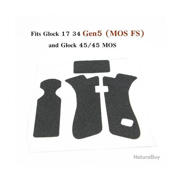 Bande de poigne antidrapante en caoutchouc pour Glock Gen 5