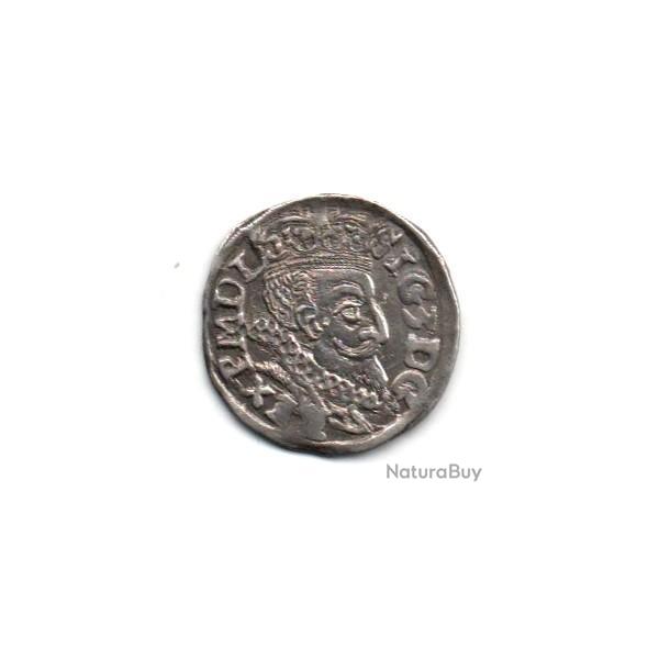 Monnaie Royaume de Pologne-Lituanie 3 Groschen 1598 Argent