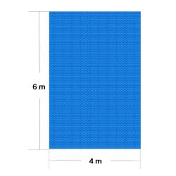 Bâche à bulles 4x6 m couverture de piscine solaire chauffage de bassin bleu 16_0000305