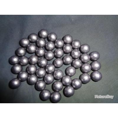 100 Balles ronde Calibre 44 (0.445 inch) roulées graphitées