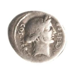 Autenthique Pièce de Monnaie Romaine Répubique JULES CESAR Denier Argent RARE R1