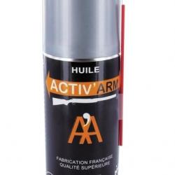 Huile pour entretien arme ACTIV'ARM | Spray aérosol 150ml | Fabrication France