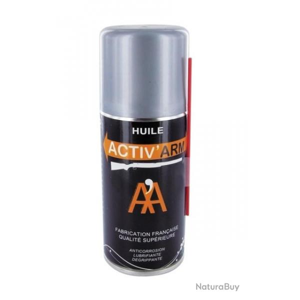 Huile pour entretien arme ACTIV'ARM | Spray arosol 150ml | Fabrication France