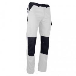Pantalon de peintre bicolore LMA NUANCIER Blanc 38