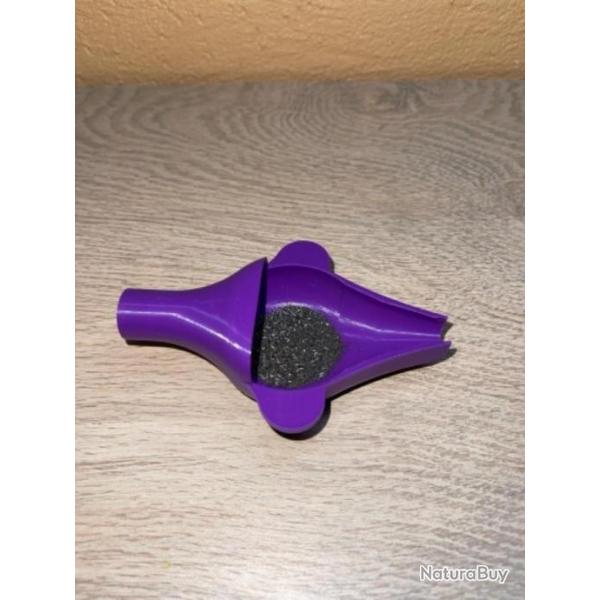 Coupelle pour balance violette avec entonnoir powder funnel intgr