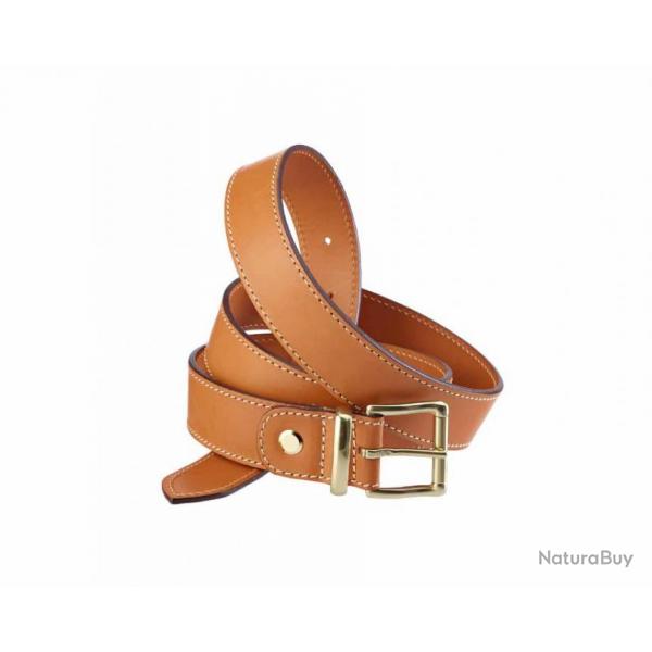 Ceinture rglable en cuir 35 mm boucle laiton ALEXANDRE MAREUIL