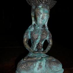 Statuette de Bouddha en métal - frais de port gratuits