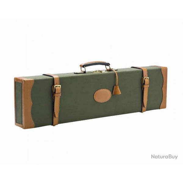 Valise plate fusil cuir/toile ALEXANDRE MAREUIL