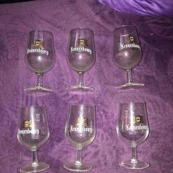 lot de 12 verres à bière 6 RECORS - 6 KRONEMBOURG vintages