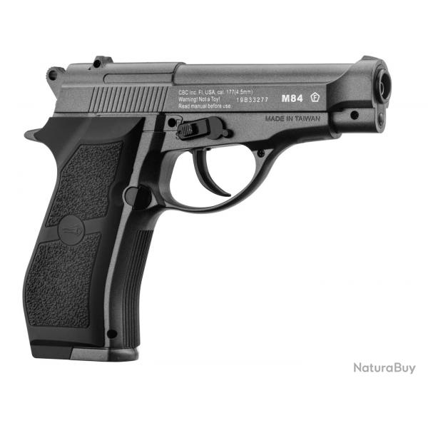 Pistolet CO2 Borner M84 Culasse Fixe Calibre 4.5BB'S