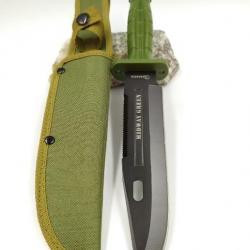 Couteau tactique Midway Green Lame 18 cm