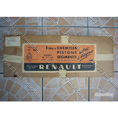 RENAULT FRÉGATE-COLORALE-PRAIRIE (MOT.668) Jeu de chemises, pistons 85mm EUR 125,00 - FR