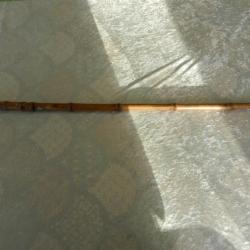 Ancienne canne épée en bambou pommeau en laiton lame Solingen