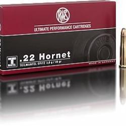 Balle Rws Teilmantel Calibre 22 Hornet