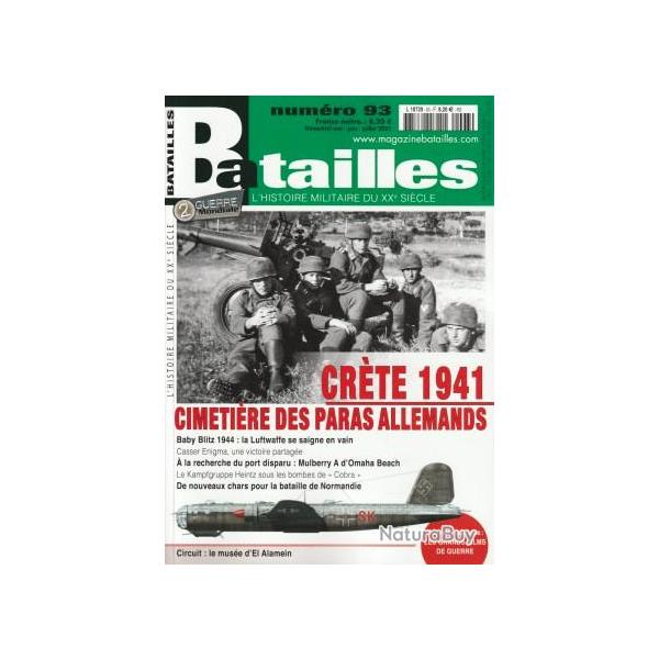 Crte 1941, cimetire des paras allemands, magazine Batailles n 93, revue