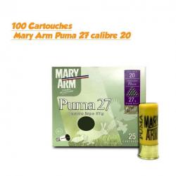 100 Cartouches Mary Arm Puma 27 calibre 20 4