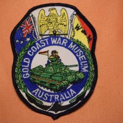 GOLD COAST WAR MUSEUM, AUSTRALIA,ÉCUSSON TISSU BRODÉ