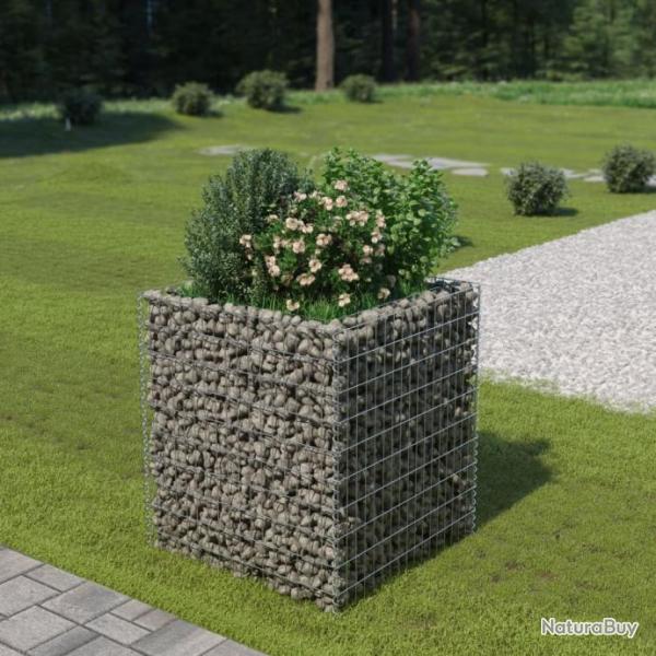 Lit surlev  gabion Acier galvanis 90x90x100 cm 143556