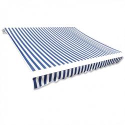 Store Toile d'auvent Bleu et blanc 450x300 cm 143700